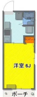 シティハイム富岡B【1階】の間取り