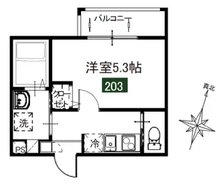メルディア堀之内3丁目【3階】の間取り