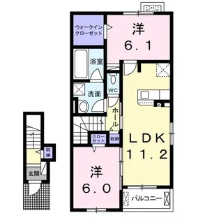 リュミエール【2階】の間取り