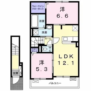 メゾンブローテ I【2階】の間取り