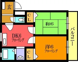 シャトーヨシダ【2階】の間取り