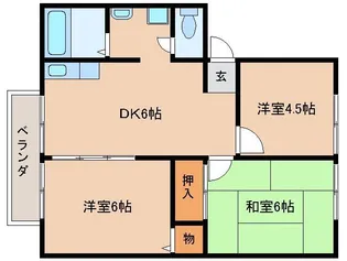 イーストコート高山【2階】の間取り
