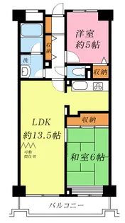 グランヴェール平台【4階】の間取り