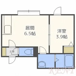 ラ・ヴィータ琴似【3階】の間取り