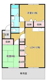 サンフラン羽ノ浦B【1階】の間取り