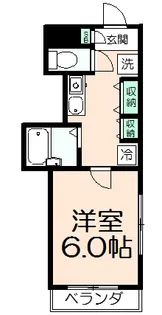 アドニスサザン【2階】の間取り