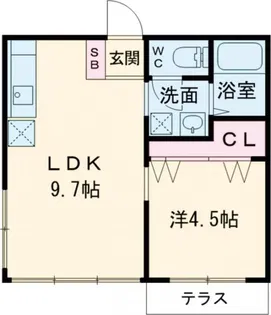 イワダテハイツ【2階】の間取り