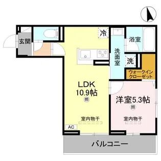 Cube Plage【3階】の間取り