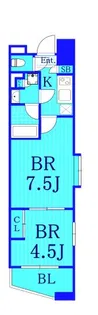 グランドガーラ横浜新子安【7階】の間取り