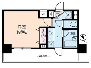 サンスタレ西浅草【6階】の間取り
