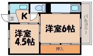ビレッジハウス中野1【4階】の間取り