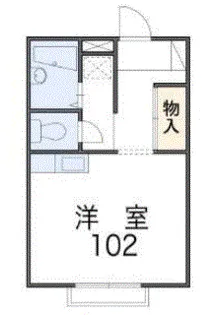 OGE WEST(オウゲウエスト)【2階】の間取り