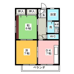グレース広野【2階】の間取り