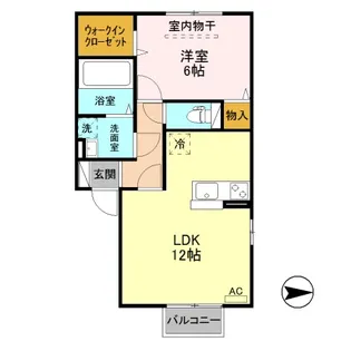 ファーストスクエア B202【2階】の間取り