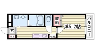ハイツ中浜【2階】の間取り