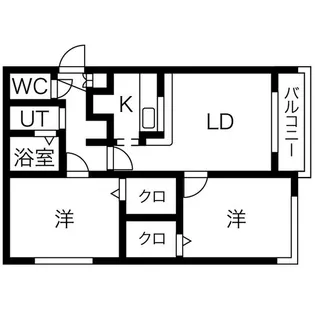 アーバンコート藤井【1階】の間取り