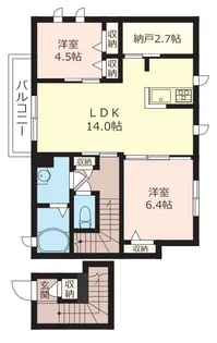 Lレジデンス【2階】の間取り