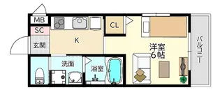 コスモルシュメゾン塚口II【3階】の間取り