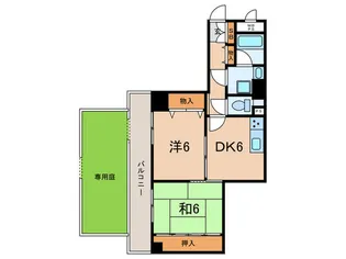 ライオンズマンション明石西江井ヶ島【1階】の間取り