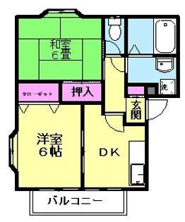 プランタン若泉【1階】の間取り