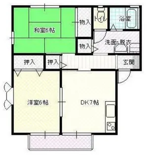 クレセントI番館【2階】の間取り