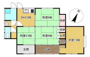 熊本県山鹿市石【一戸建】の間取り