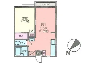 サンパーク【1階】の間取り