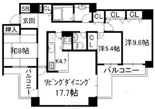 ハイランドコート錦【3階】の間取り