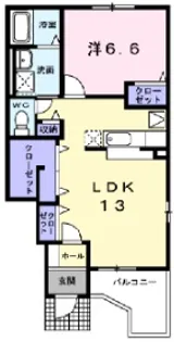NゲートV(5)【1階】の間取り