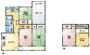 富山県砺波市石丸【一戸建】の間取り