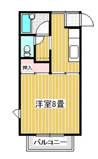 レジデンスK&M A棟【2階】の間取り