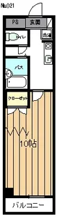 KURIMAマンション【8階】の間取り