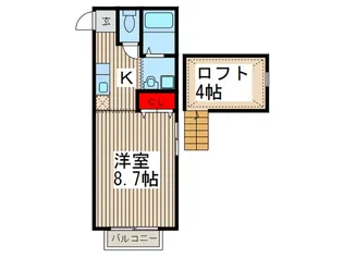 パ-ク赤井【2階】の間取り