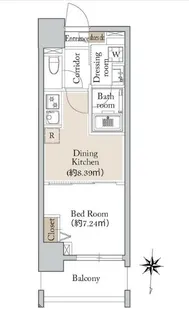 CAVANA錦糸町【5階】の間取り