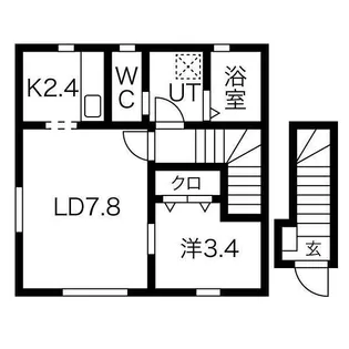 Lagom(ラーゴム)A【2階】の間取り