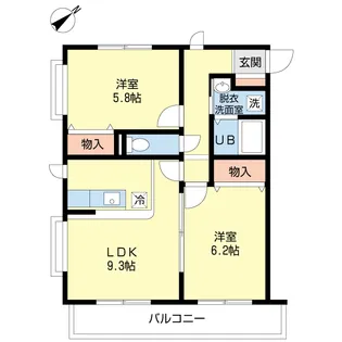 East Alpine【2階】の間取り