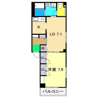 ハイツピラカンサ【1階】の間取り