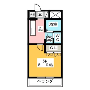 ララ・ポートII【1階】の間取り