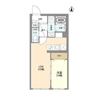 ウェルスクエア森下II【3階】の間取り
