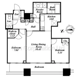 シティタワー高輪【24階】の間取り