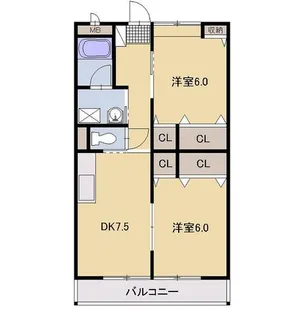 Plum Garden【3階】の間取り