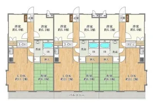 美晴マンションA棟【1階】の間取り