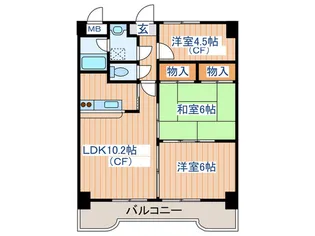 エクセレント結城 2【3階】の間取り