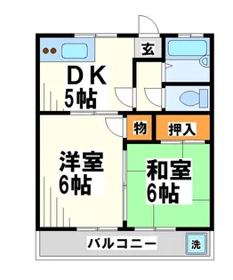 コーポ三光【2階】の間取り