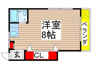 シングルコ-ポ【2階】の間取り