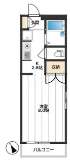 ベルメゾン【2階】の間取り