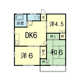 シャローム花園【1階】の間取り