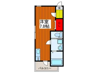リュクスフェリシア川口【2階】の間取り