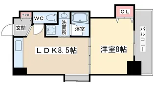 晋栄一番館【4階】の間取り