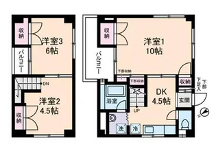 ニューハイツ大塚の間取り